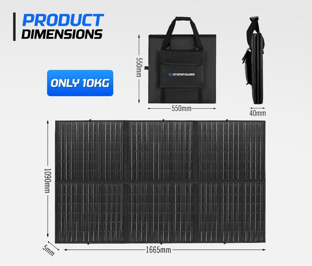 Atem Power 12V 300W Folding Solar Panel Blanket