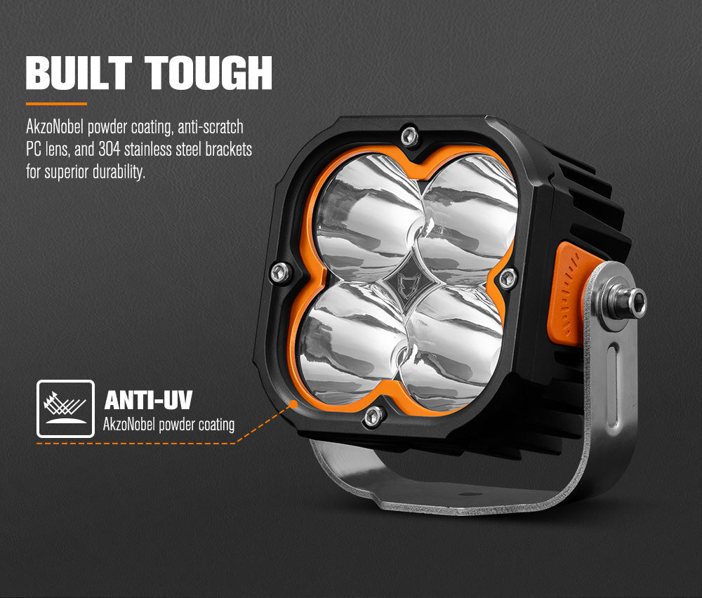 LIGHTFOX Cygnus Pair 5inch Osram LED Pod Lights