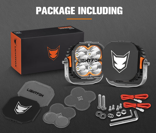 Lightfox Cygnus Pair 5 Inch Osram LED Pod Lights