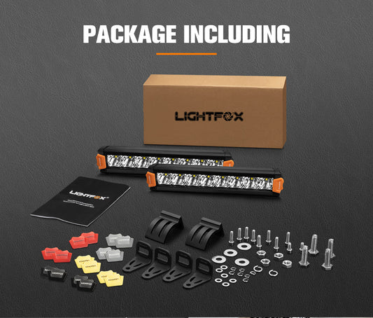 Lightfox Vega Series Pair - 8 Inch Osram LED Light Bar
