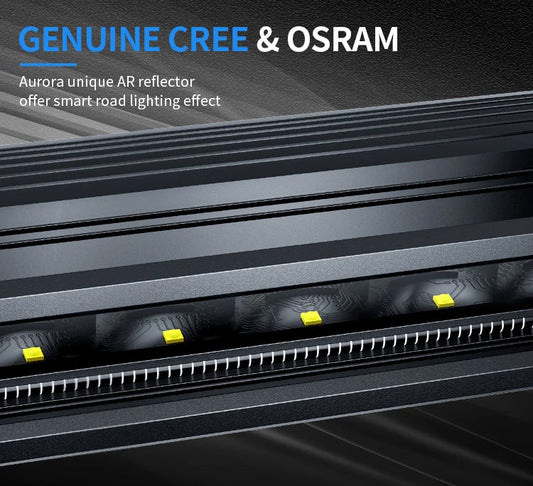AURORA Screwless 40-Inch Offroad Driving DRL RGB LED Light Bar