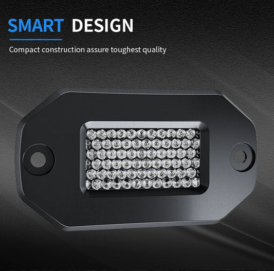 AURORA 2 Inch Flush Mount LED Work Light (Diffusion)(PAIR)