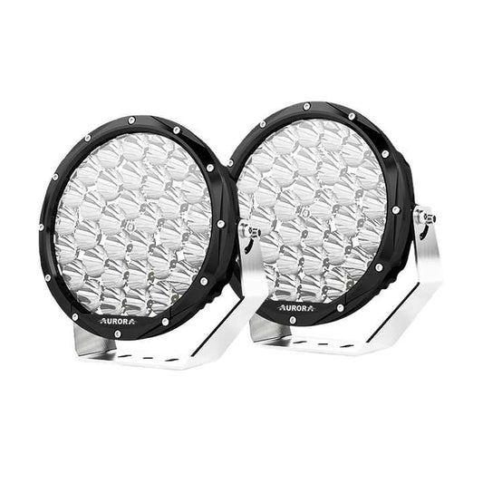 Aurora 7-Inch Round LED Driving Light with DRL (High Lux)(Pair)