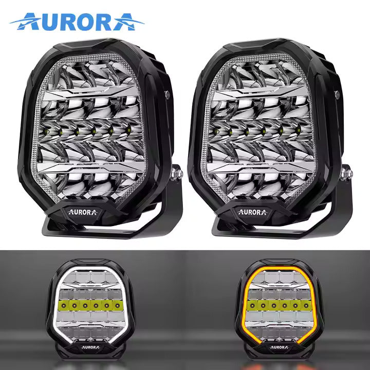 Aurora 9 Inch Driving Light with DRL