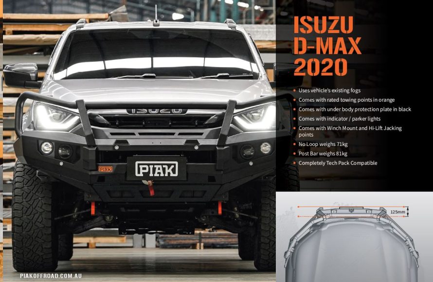 Isuzu D-MAX 2022 Onward - PIAK 3 Loop Elite Bumper