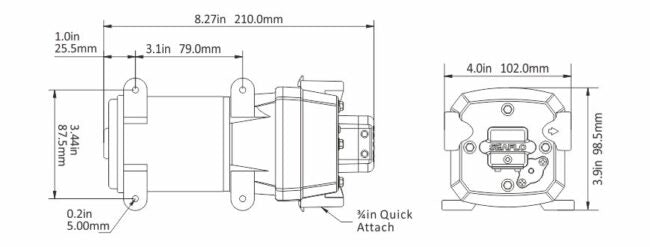 Lumeno Water Pump - 41 Series (12.5L/min)