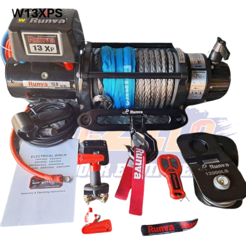 Local Stock] 10MMx30M / 12MMx30M 12000lbs SK75 Synthetic Winch