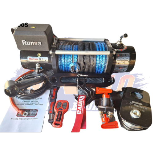 RUNVA WINCH - Synthetic Rope 9500lbs (4 309Kg) 12V
