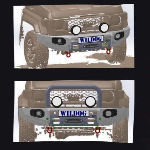 New Land Cruiser 70 Series - Wildog K9 Front Bumper
