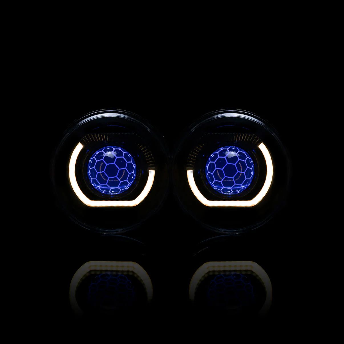 Universal 7" LED Round RGB Headlights