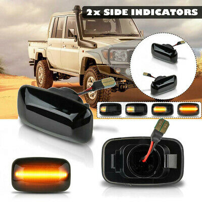 Toyota Land Cruiser 70 Series Smoked Indicators Set