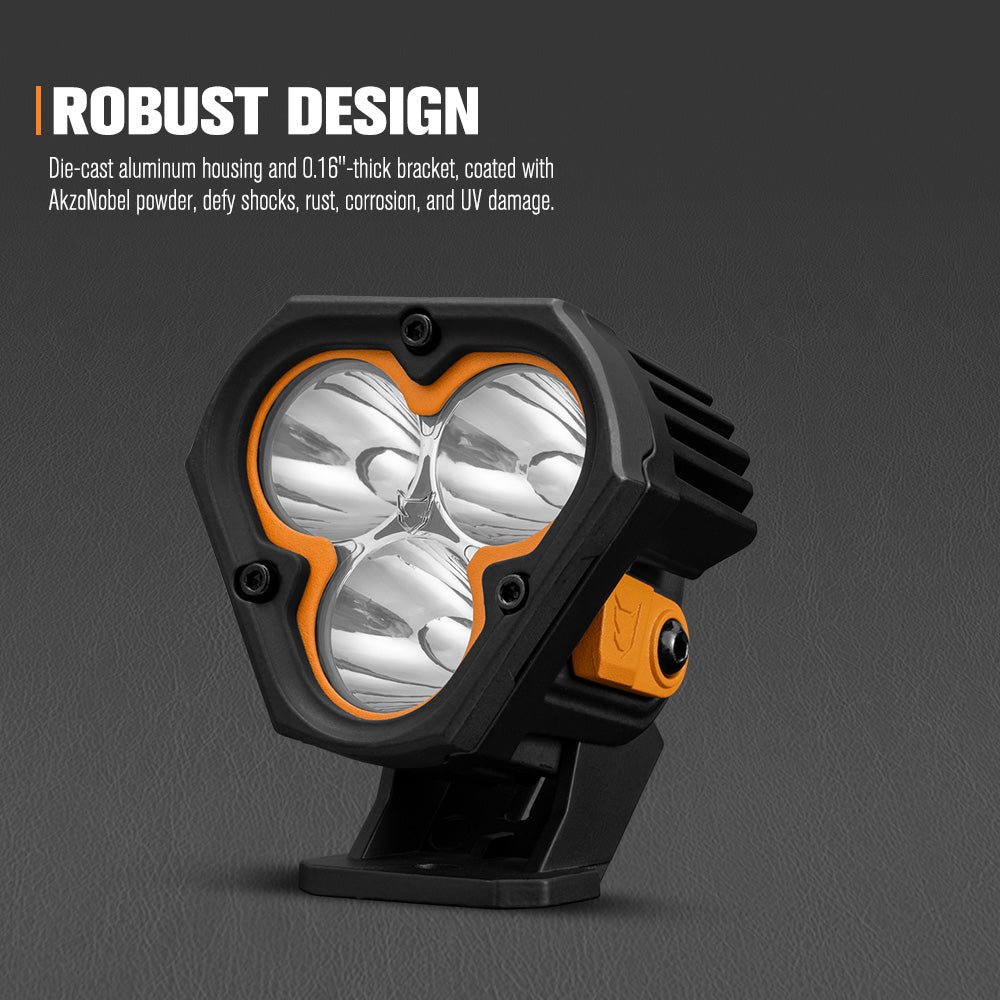 Lightfox Pair - 3 Inch Cygnus-3 Osram LED Pod Lights