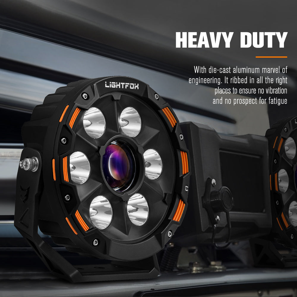 LIGHTFOX 7inch Osram Laser LED Driving Lights