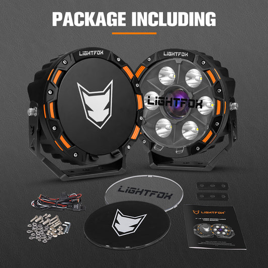 Lightfox 7 Inch Osram Laser LED Driving Lights