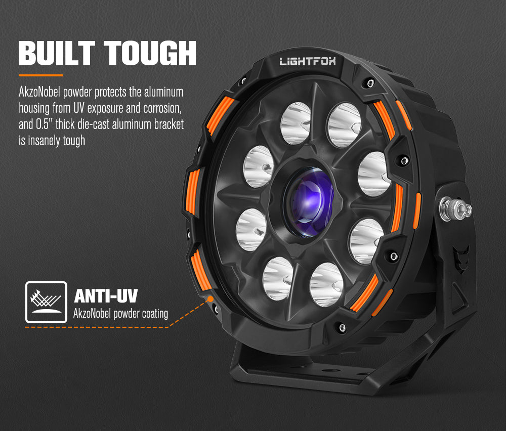 LightFox 9inch Osram Laser LED Driving Lights