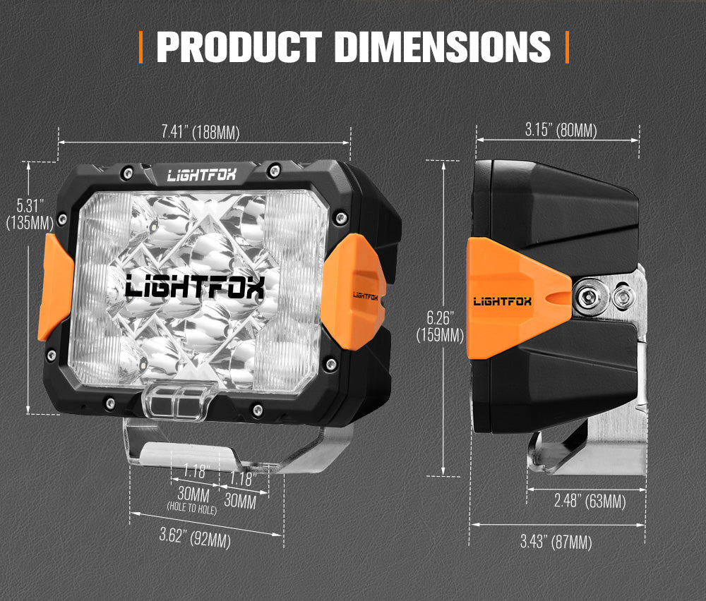 LIGHTFOX Pegasus Series 9inch Osram LED Driving Lights
