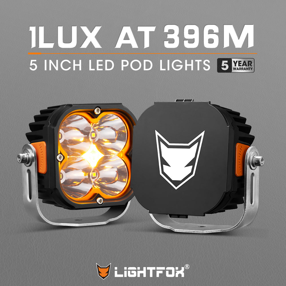 LIGHTFOX Cygnus Pair 5inch Osram LED Pod Lights