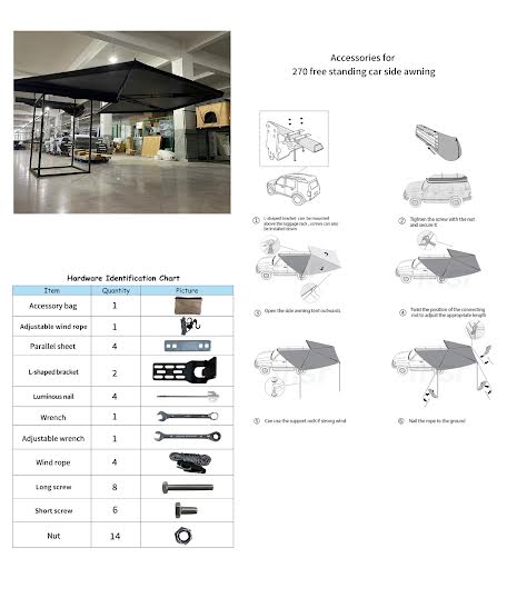 D.A.G 270 DEGREE BUFFALO WING AWNING