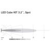 Hella LED Black Magic 3.2″ Cube Kit – (Spot)