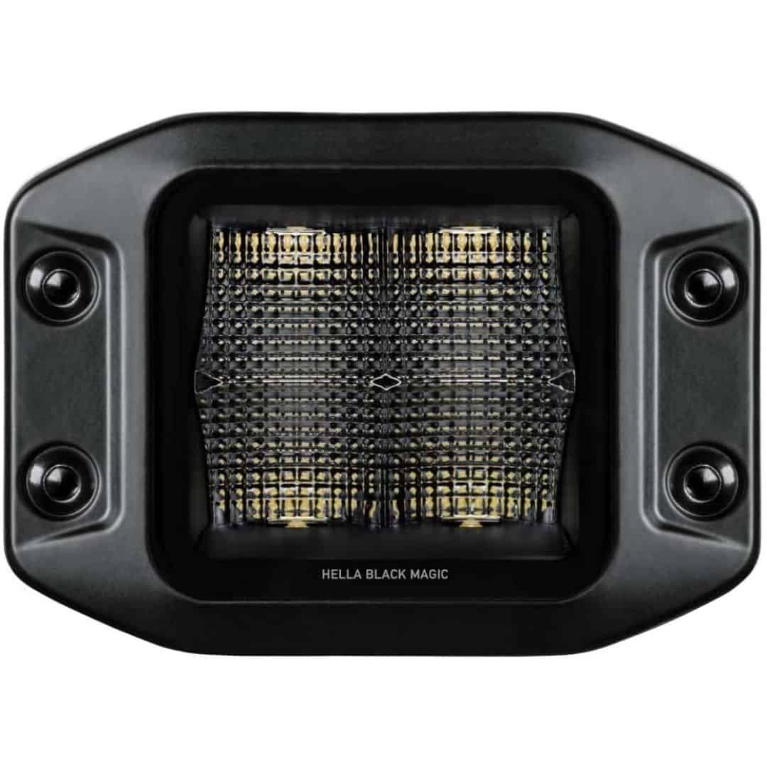 Hella LED Black Magic 3.2″ Cube Kit – (Flood/Flush)