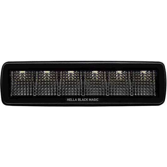 Hella Black Magic LED Mini Lightbar 6.2˝ Single (Flood)
