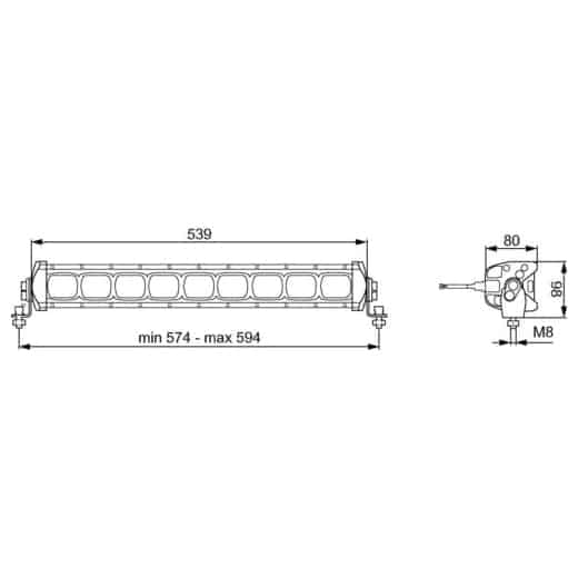 Hella Driving Lamp LB 540 LED ECE Lightbar