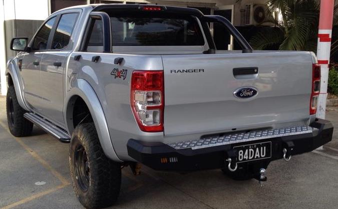 FORD RANGER 2012 to 2023: ROCKER REAR REPLACEMENT BUMPER