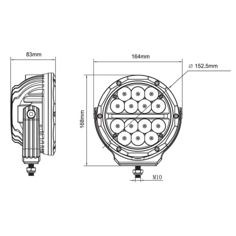 Hella ValueFit Supernova 6” LED Auxiliary Spotlights PAIR