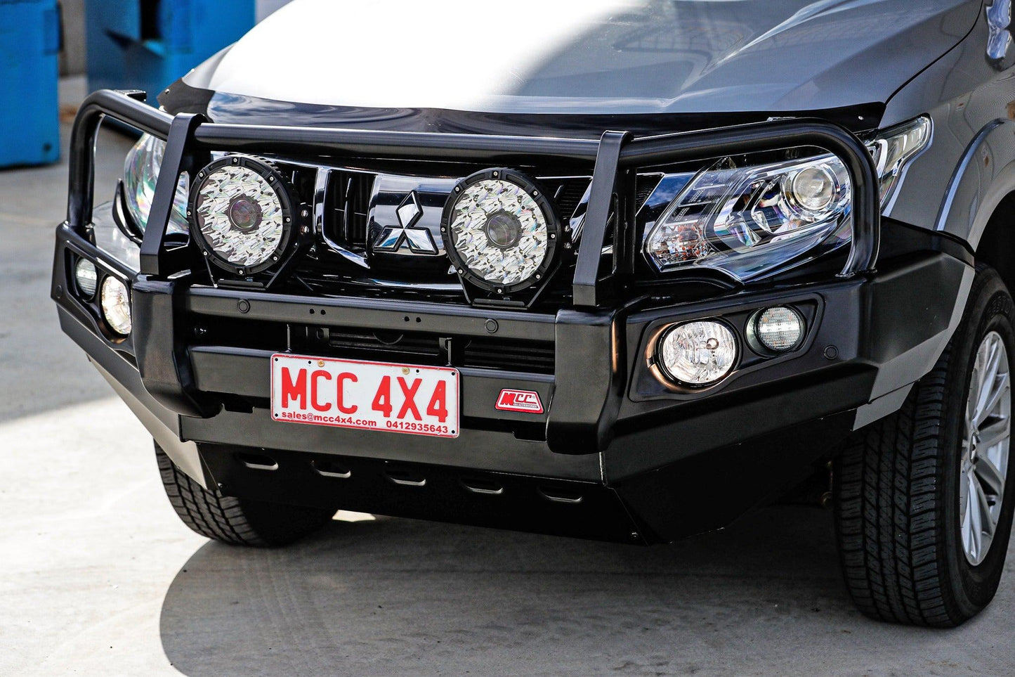 MITSUBISHI TRITON MQ SERIES 2016-2018 MCC POST TYPE FRONT BUMPER REPLACEMENT BULLBAR - Bumper - Go-4LO