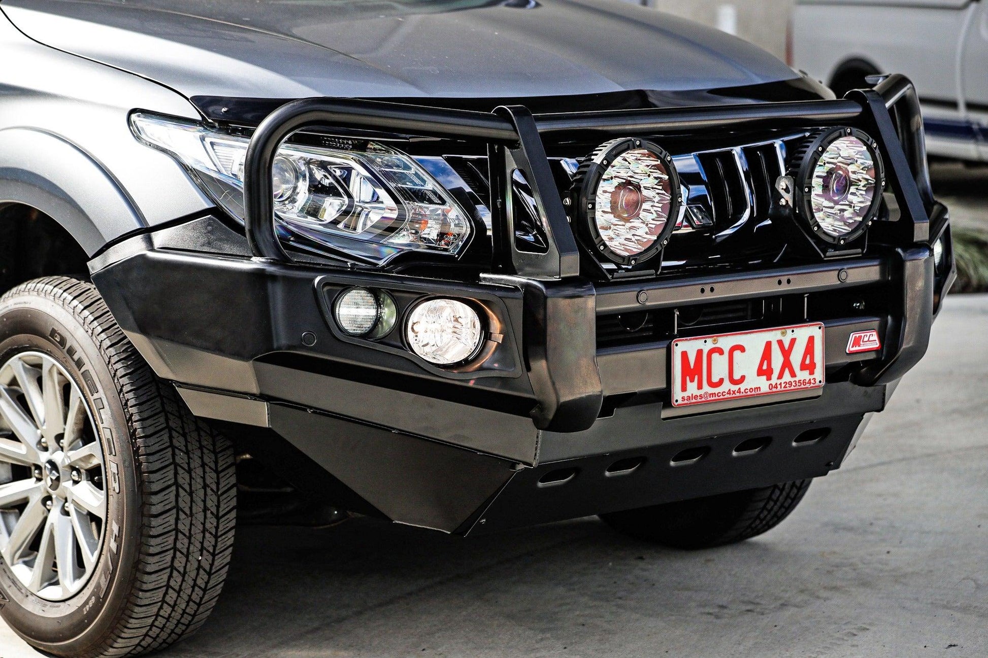 MITSUBISHI TRITON MQ SERIES 2016-2018 MCC POST TYPE FRONT BUMPER REPLACEMENT BULLBAR - Bumper - Go-4LO