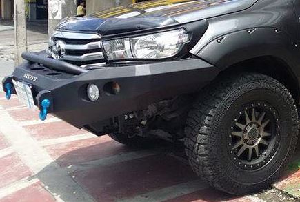 TOYOTA HILUX GD6 2016-2018 REVO (WIDE FENDER) MCC ROCKER BAR BUMPER REPLACEMENT BULLBAR - Bumper - Go-4LO