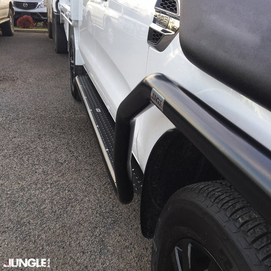 Jungle 4x4 / Ranger 2018+ Side Steps & Optional Side Rails