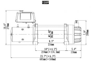 RUNVA WINCH - Synthetic Rope 13000lbs (5 897Kg) 12V PREMIUM