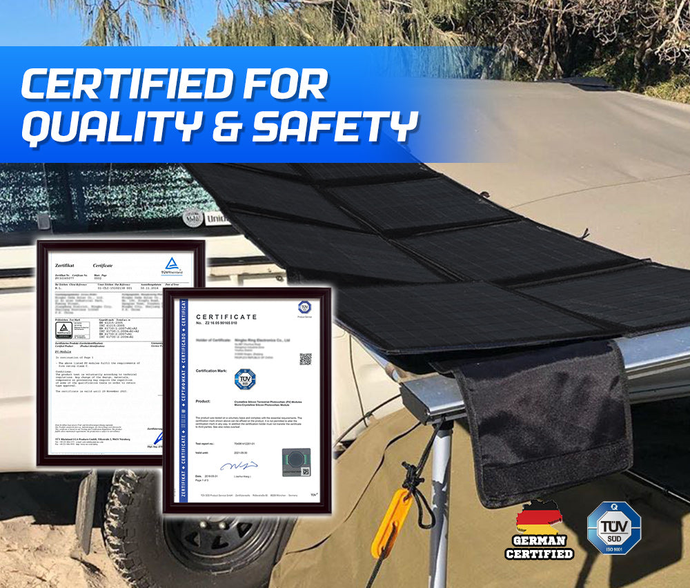 Atem Power 12V 200W Folding Solar Panel Blanket