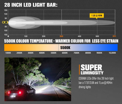 Lightfox Vega Series 28inch Osram LED Light Bar