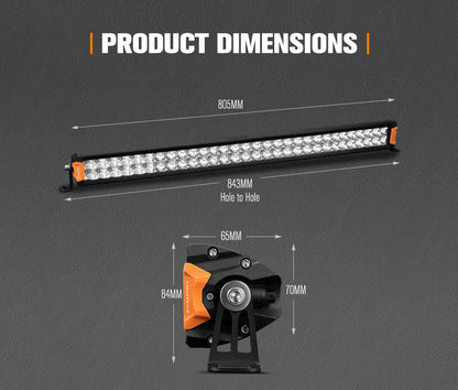 Lightfox Rigel Series 30 Inch Osram LED Light Bar