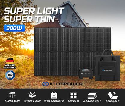 Atem Power 12V 300W Folding Solar Panel Blanket
