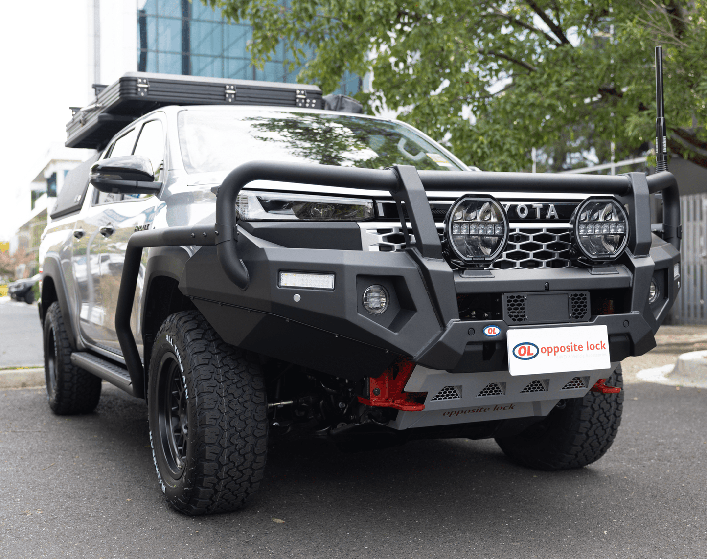 Opposite Lock Post-Type Premium Bull Bar – 2026 N90 Toyota Hilux – COMING SOON