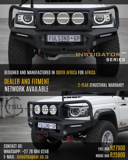 TSU Gear - Land Cruiser 70 Series Instigator Front Bumper Full Hoops