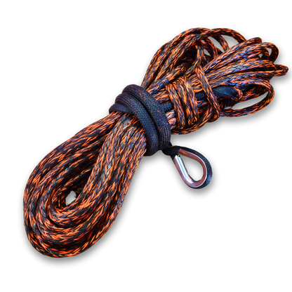 Premium 10-Ton Winch Line 25 Meters (21 000 LBS) + Soft-Shackle