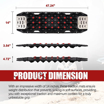 BUNKER INDUST Traction Boards with Replaceable Teeth and Steel Plate