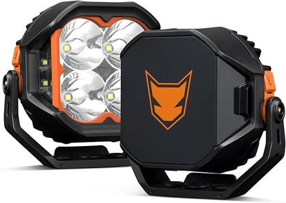 Lightfox Pair 5inch Cygnus LED Pod Lights with Side Light