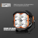 Lightfox Pair 5inch Cygnus LED Pod Lights with Side Light