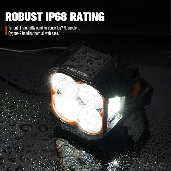 Lightfox Pair 5 Inch Cygnus LED Pod Lights with Side Light