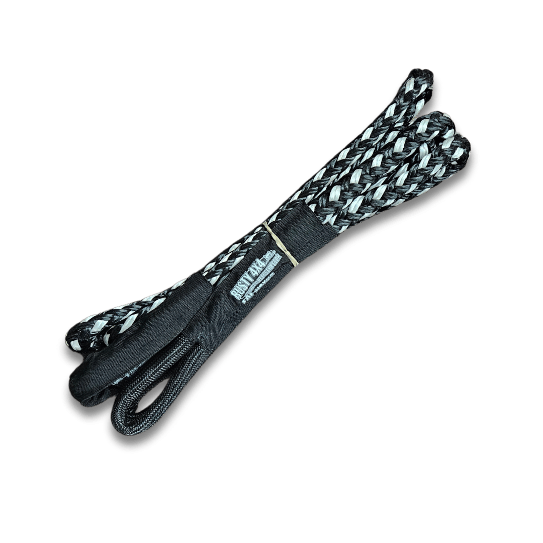 Braided bridle/equalizer strap with black fabric wrap and hook-and-loop end pieces
