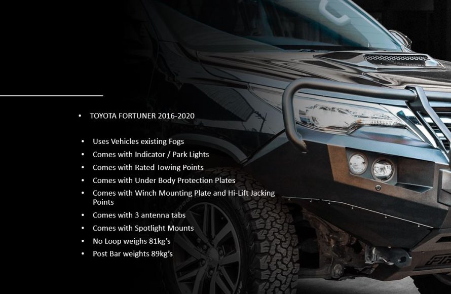 Toyota Fortuner 2018 - PIAK 3 Loop Elite Bumper