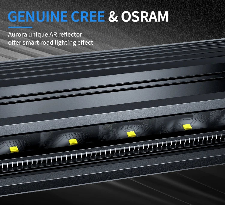 AURORA Screwless 20-Inch Offroad Driving DRL RGB LED Light Bar
