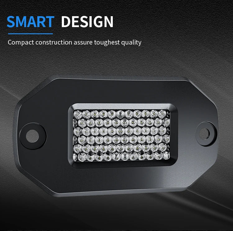 AURORA 2 Inch Flush Mount LED Work Light (Diffusion)