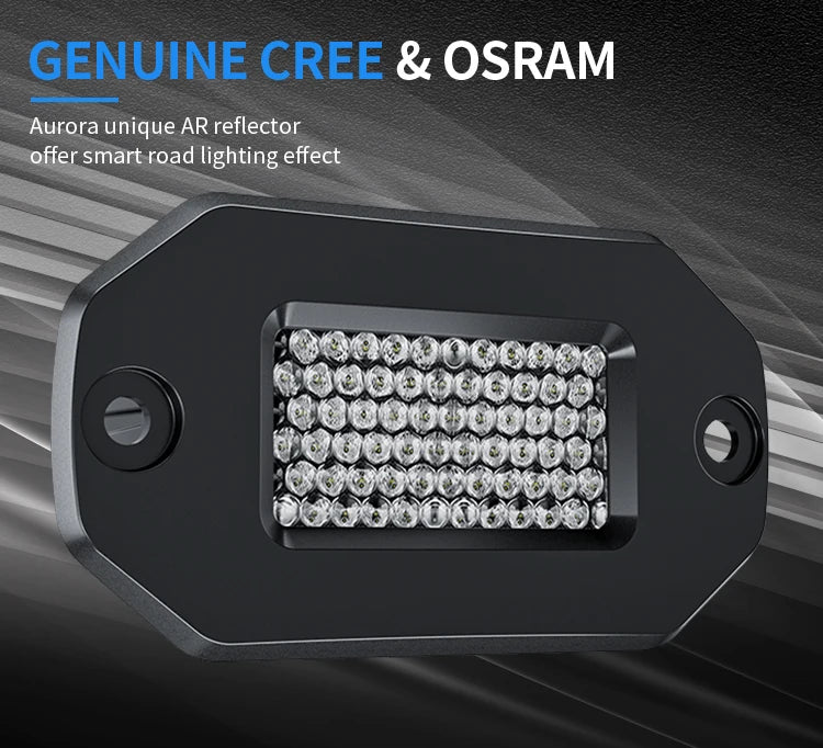 AURORA 2 Inch Flush Mount LED Work Light (Diffusion)