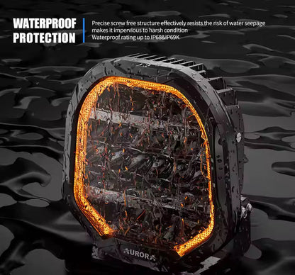 Aurora 9 Inch Driving Light with DRL